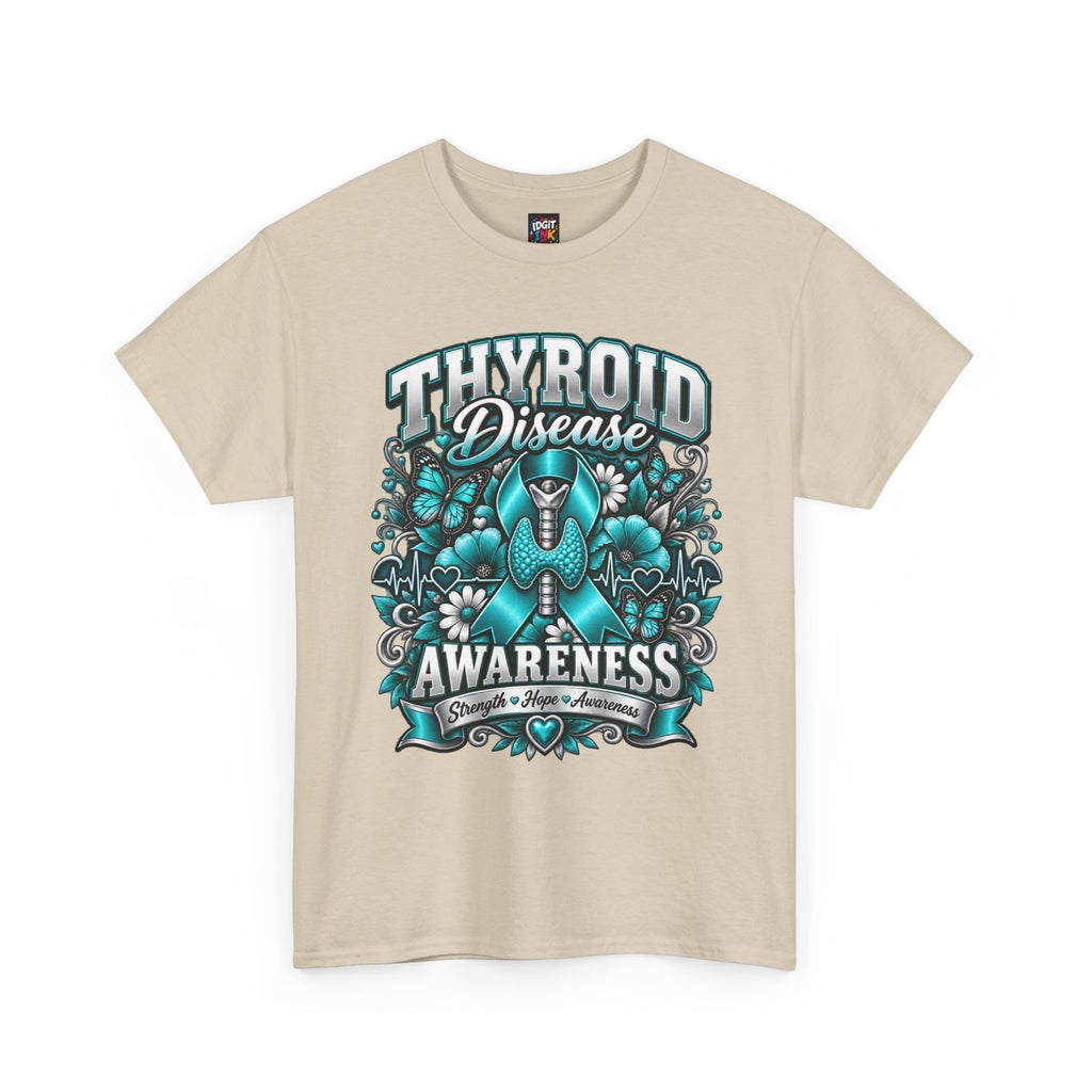 Thyroid Disease  Teal Ribbon Support T-Shirt