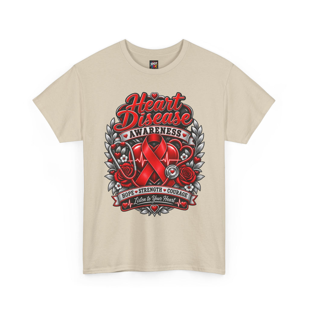 Heart Disease Awareness Hope Strength Courage