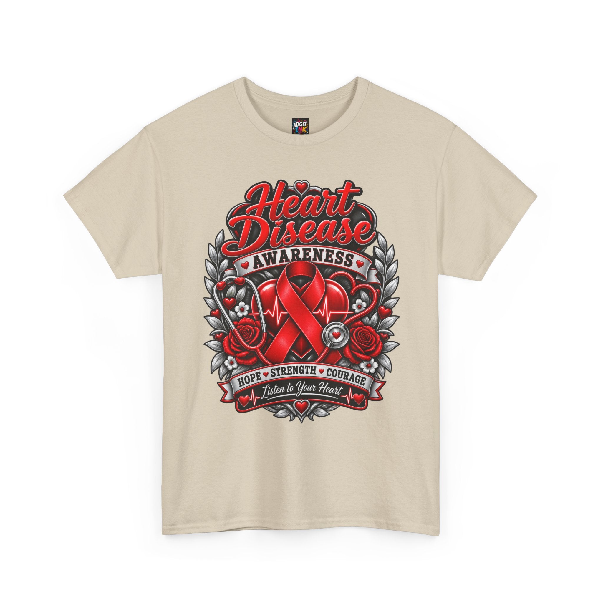 Heart Disease Awareness Hope Strength Courage