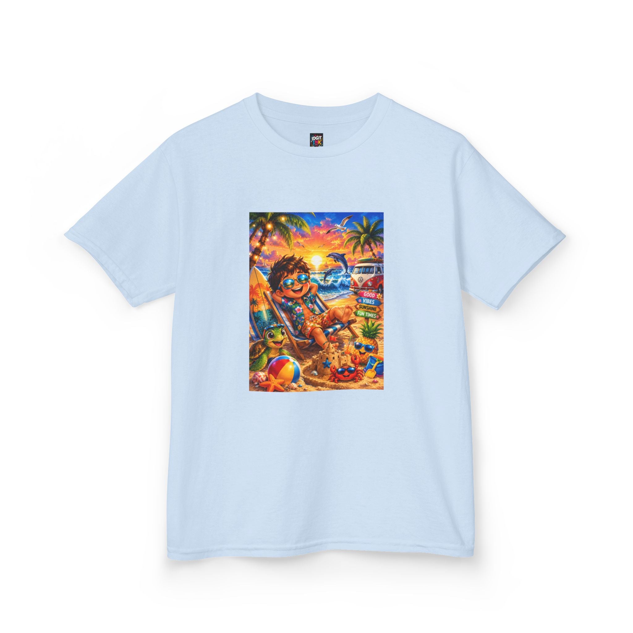 Kids Beach Sunset T-Shirt