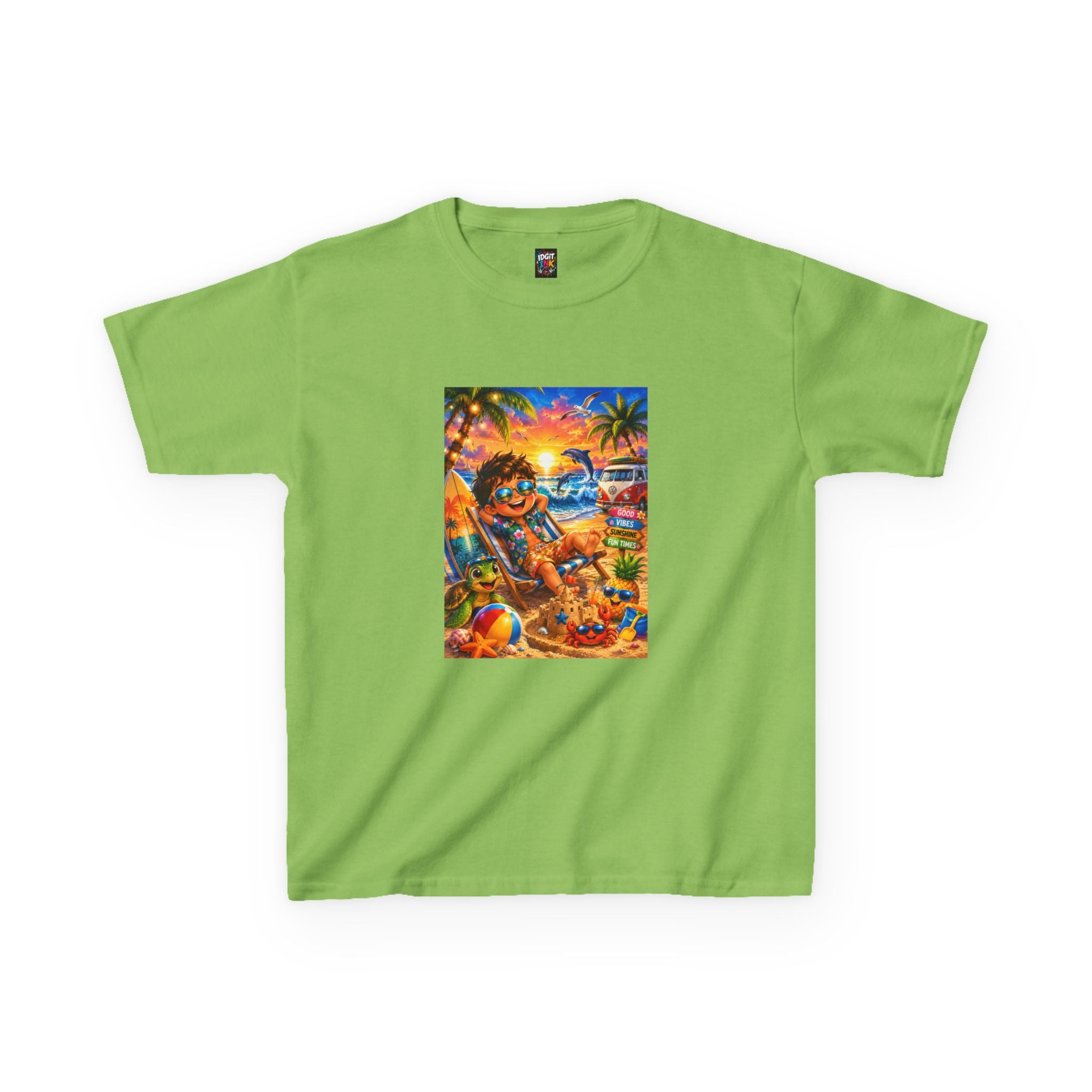 Kids Beach Sunset T-Shirt