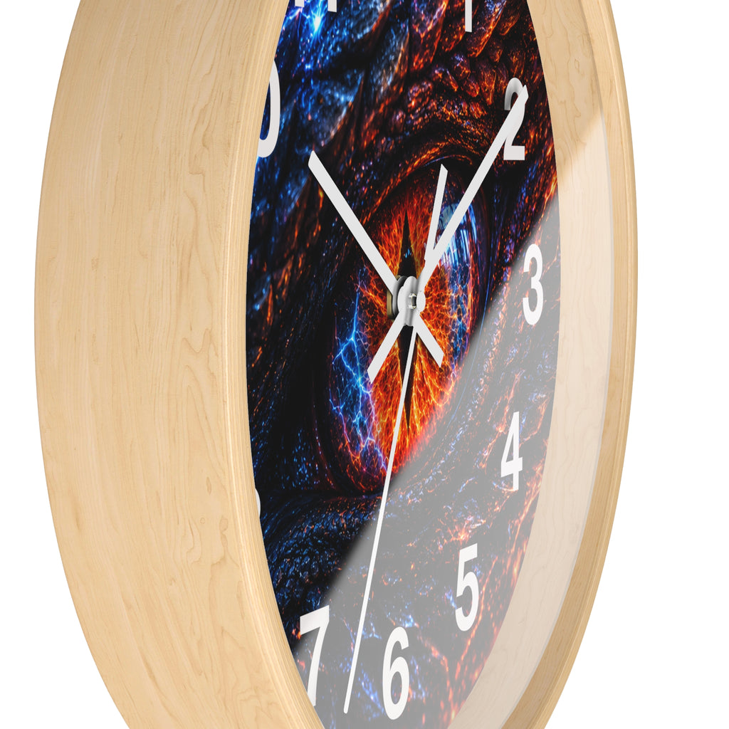 Dragon Eye Wall Clock — Fiery Fantasy  Clock