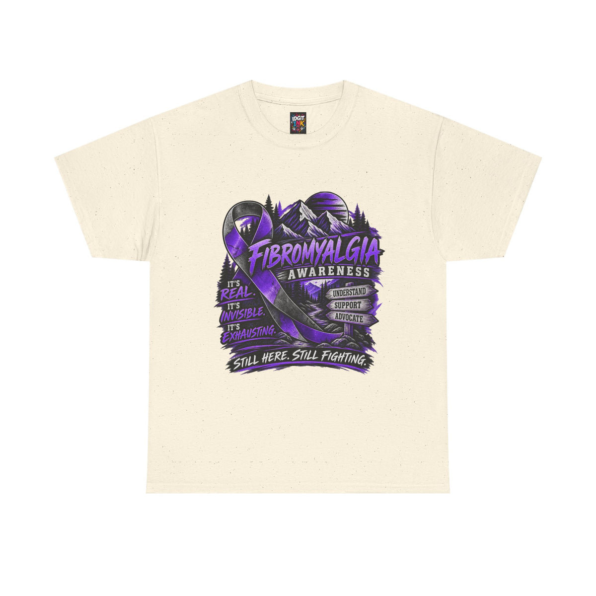 Fibromyalgia Awareness T-Shirt - Still Here Still Fighting