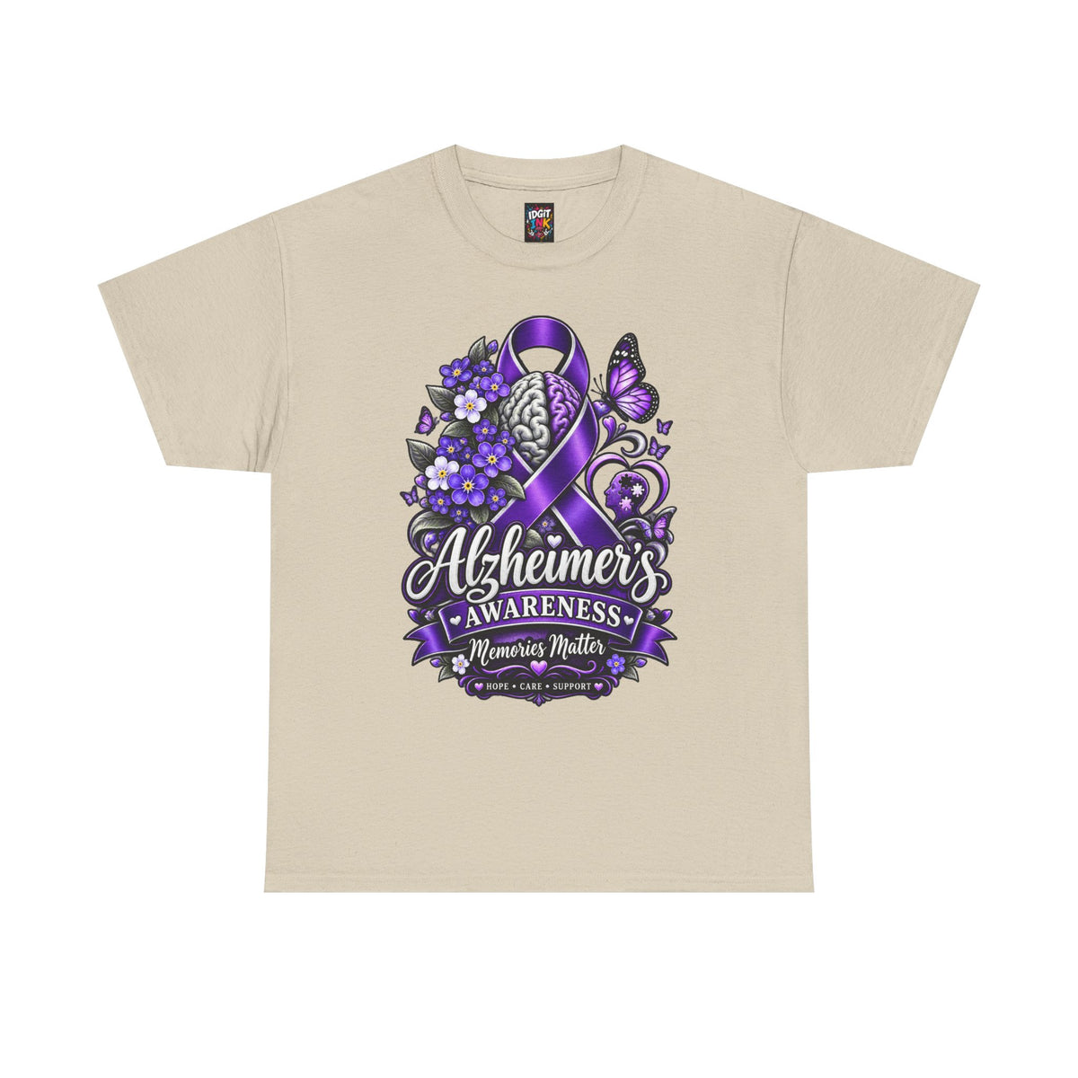 Alzheimer's Awareness Ribbon Purple Memories Matter Support Tee