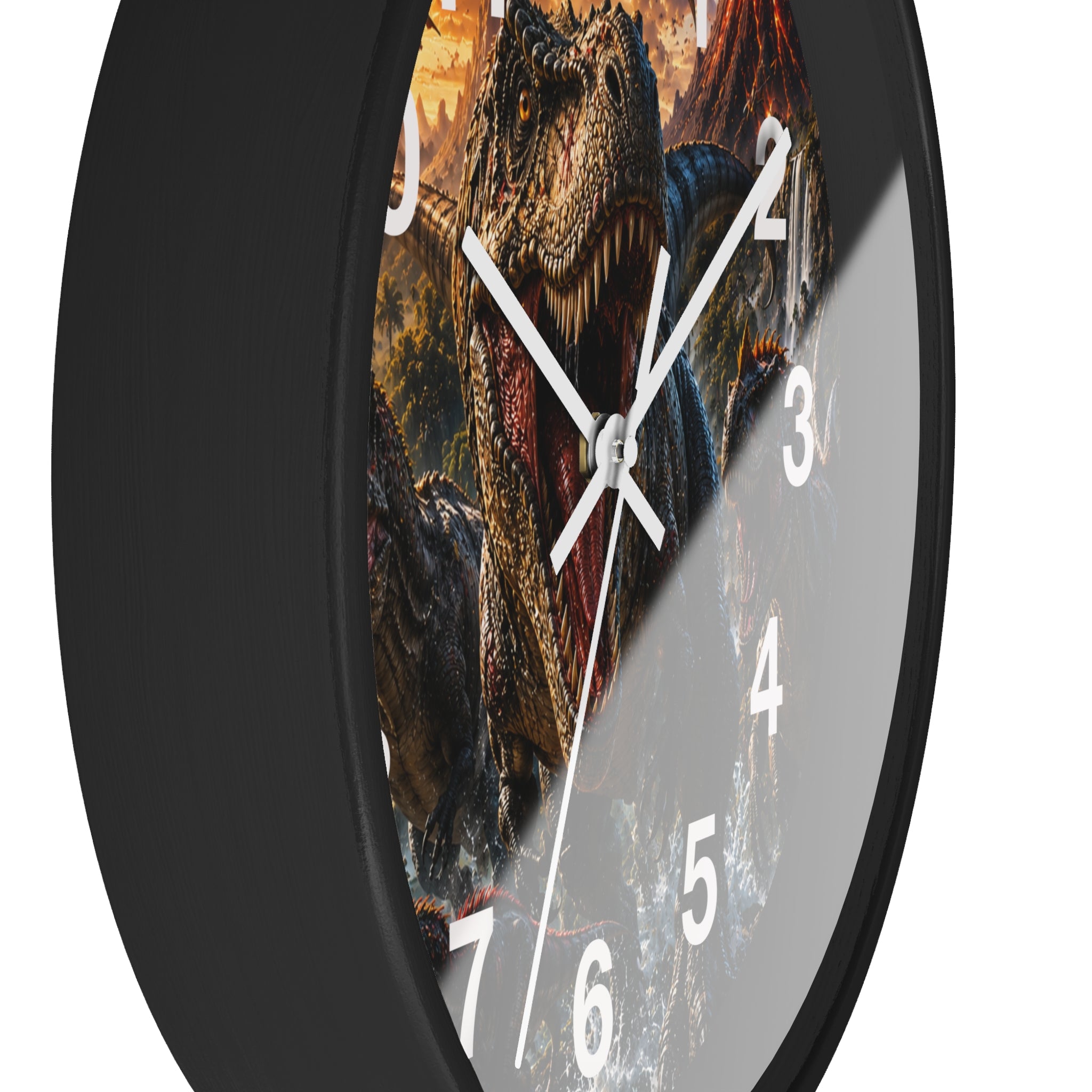 T-Rex Attack Wall Clock