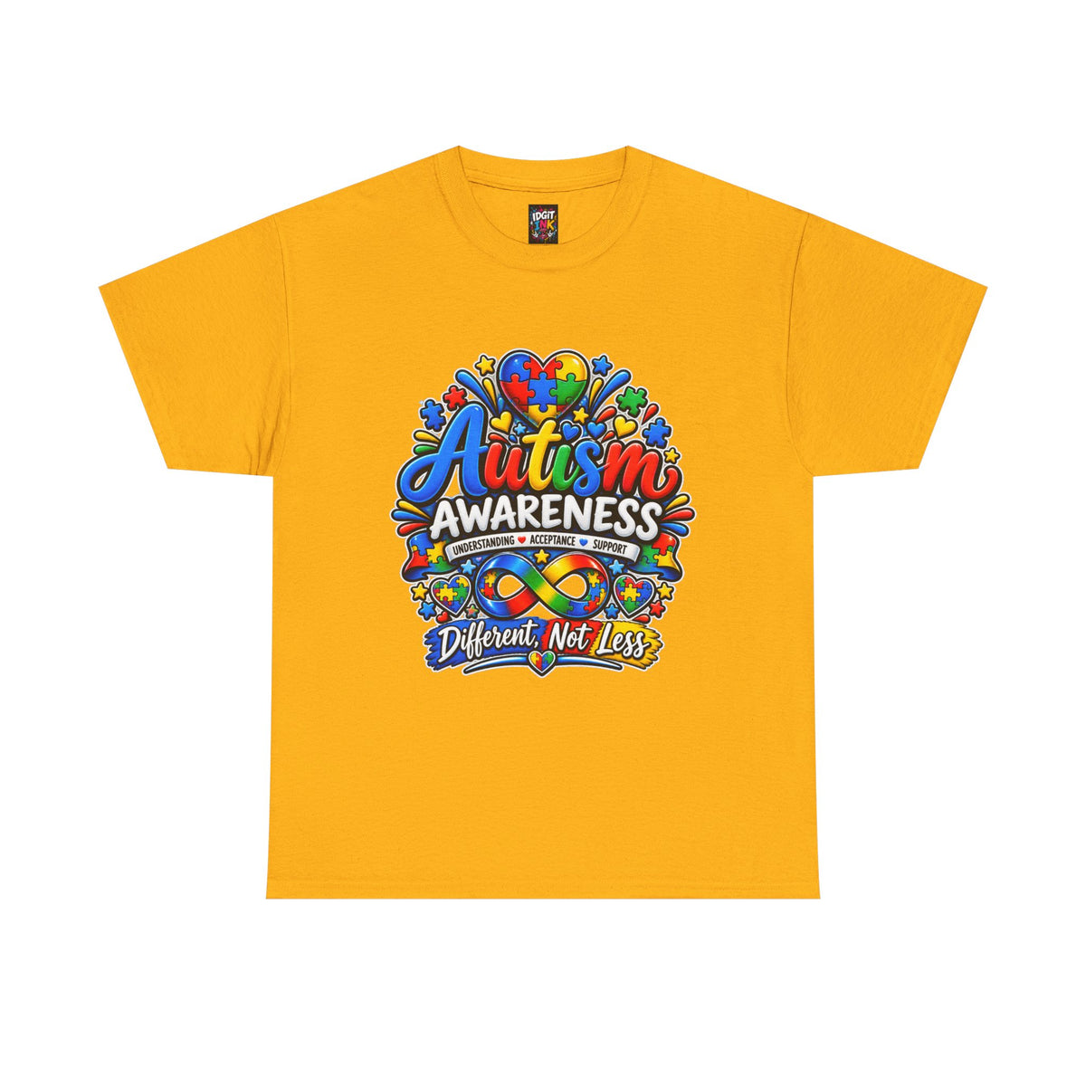 Autism Awareness T-Shirt – “Different, Not Less”