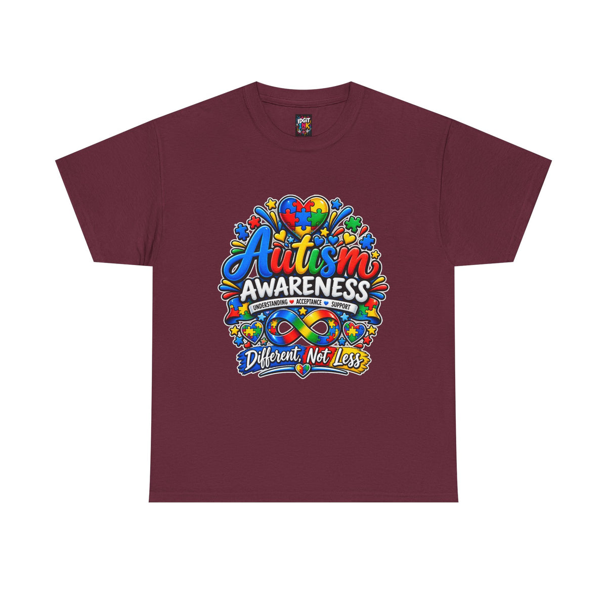 Autism Awareness T-Shirt – “Different, Not Less”