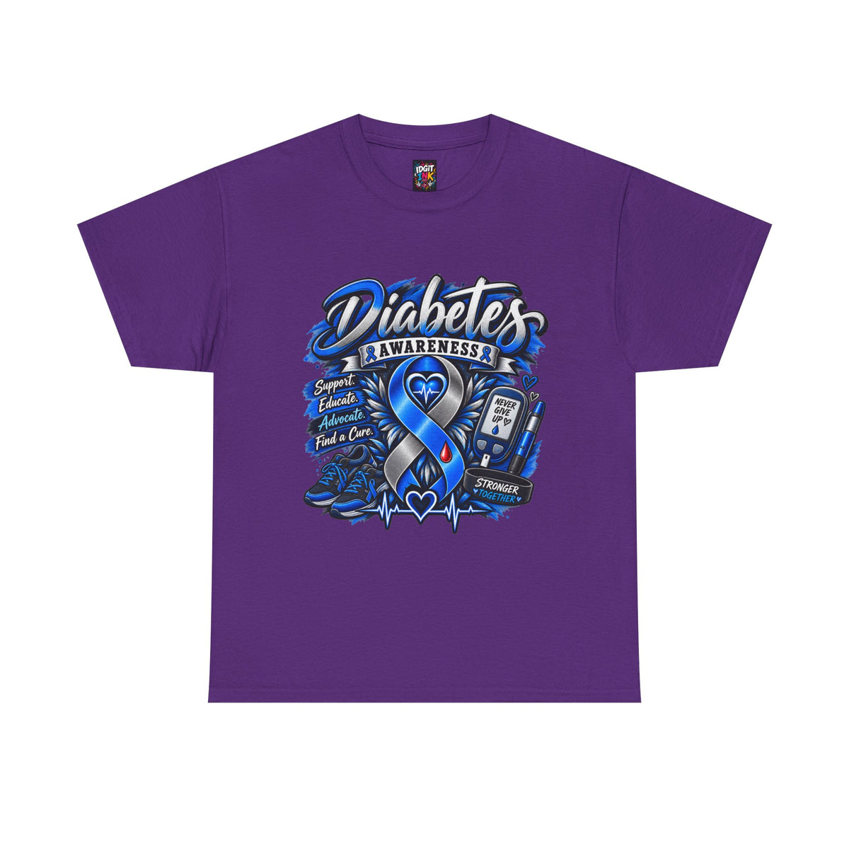 Diabetes Awareness  Blue Ribbon