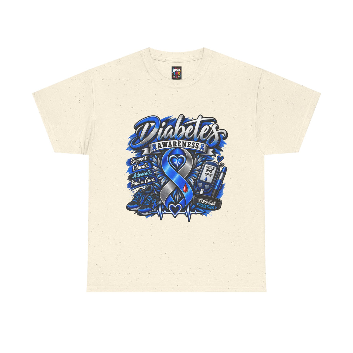 Diabetes Awareness  Blue Ribbon