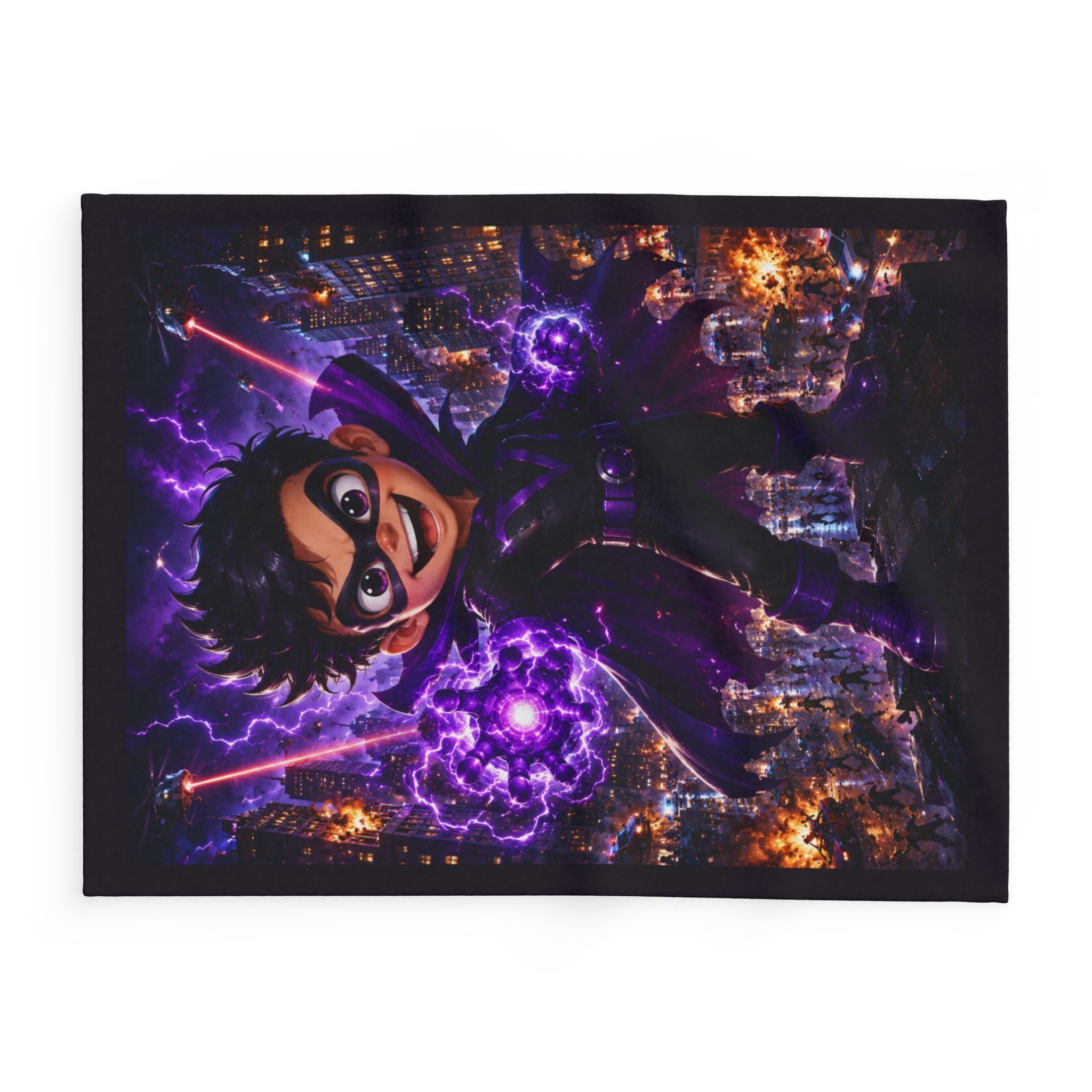 Superhero Kid Purple Energy Fleece