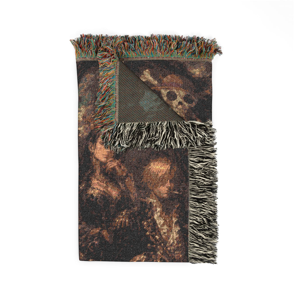 Peace Monkey Woven Throw