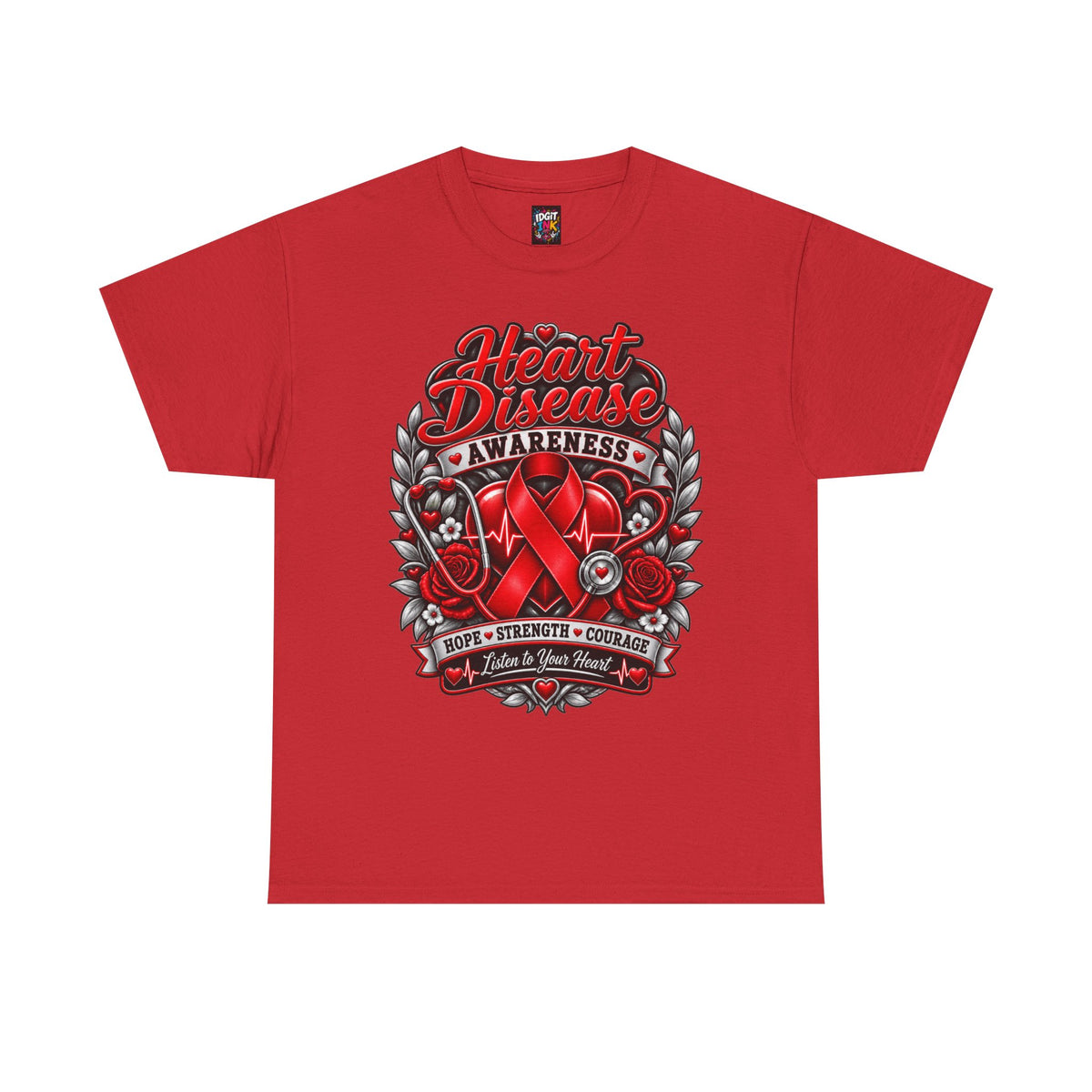 Heart Disease Awareness Hope Strength Courage