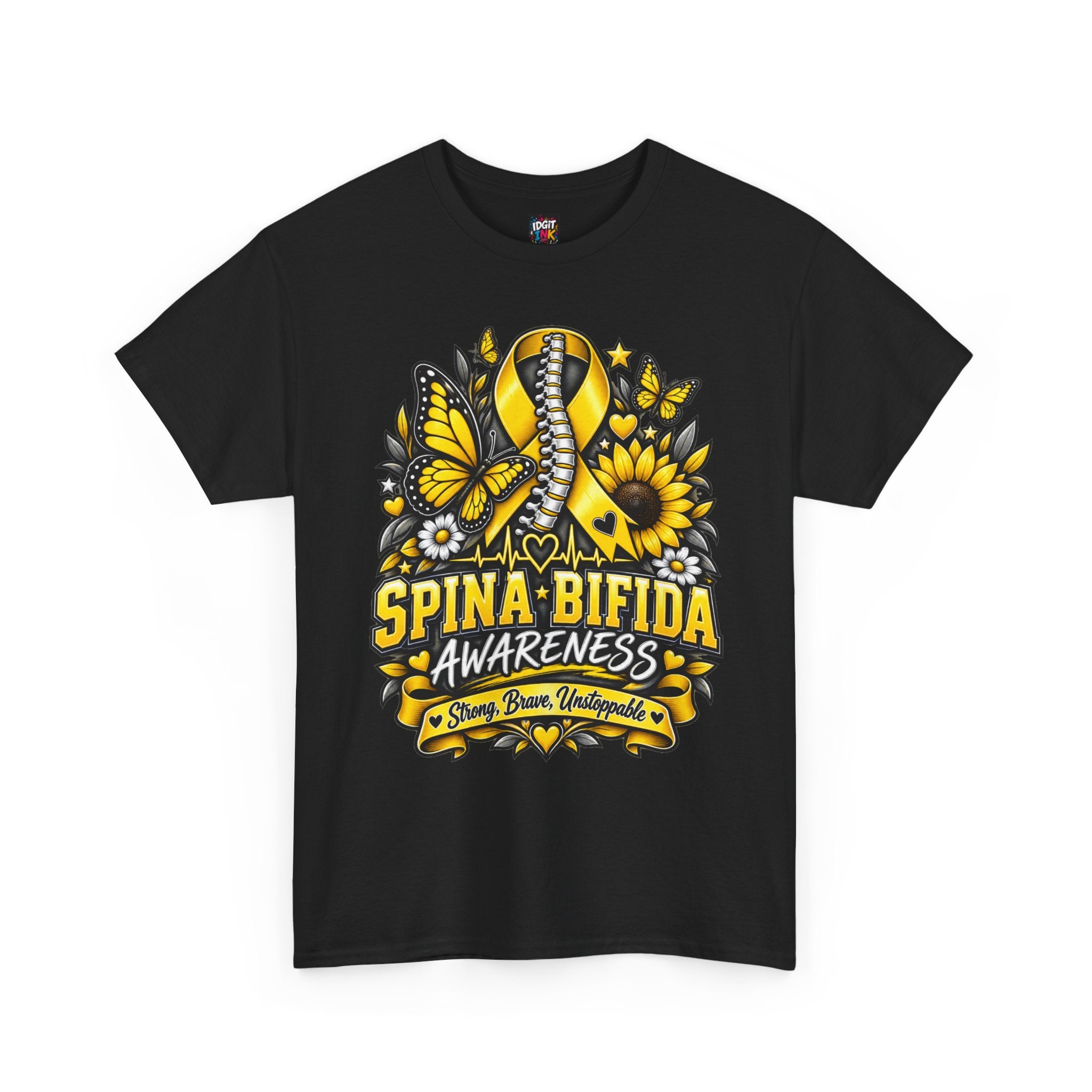 Spina Bifida Awareness Yellow Ribbon, Sunflower