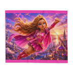 Princess Superhero — Cozy Fleece Blanket