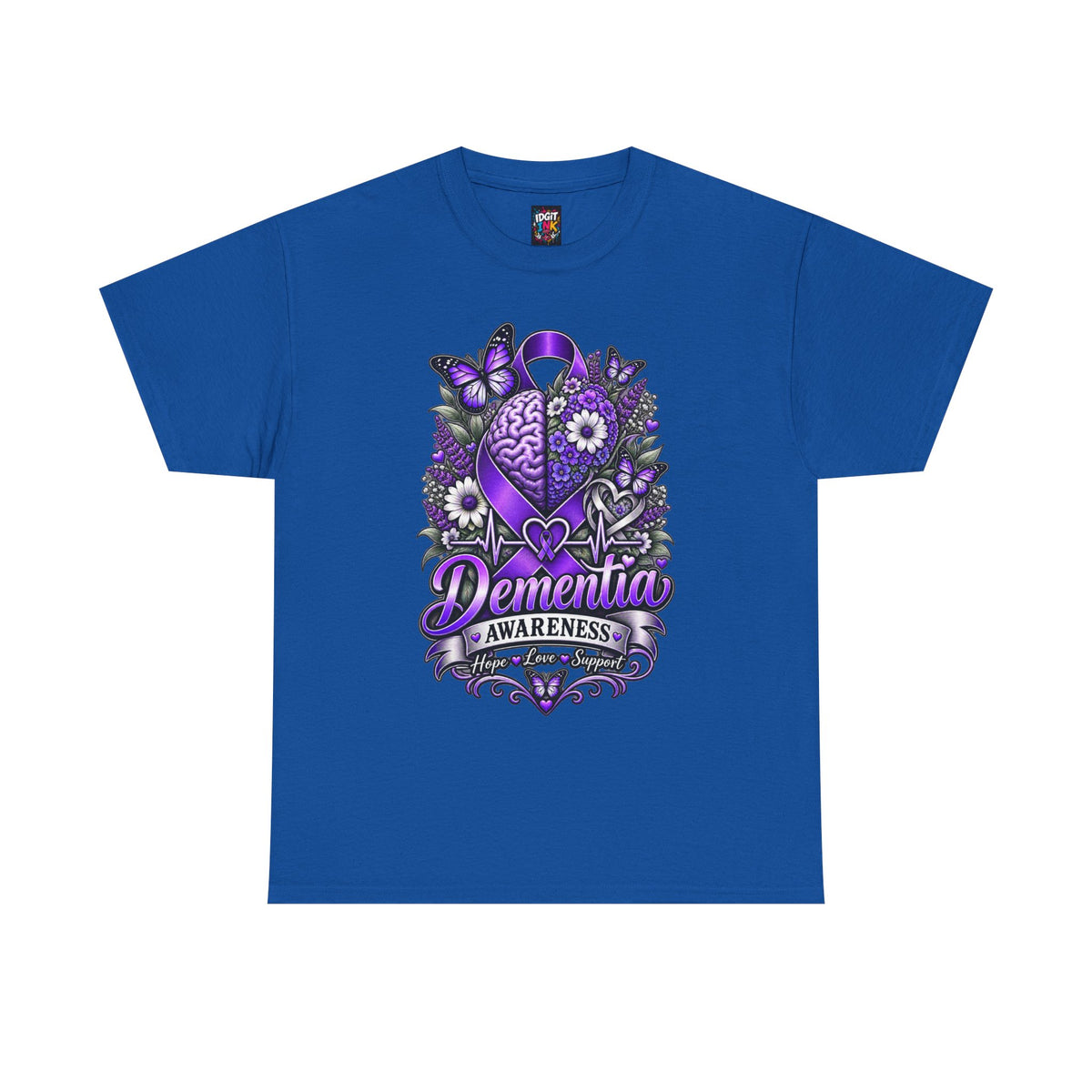 Dementia Awareness Purple Butterfly Support Tee