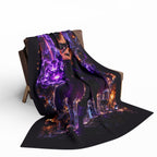 Superhero Kid Purple Energy Fleece — Cozy Fleece Blanket