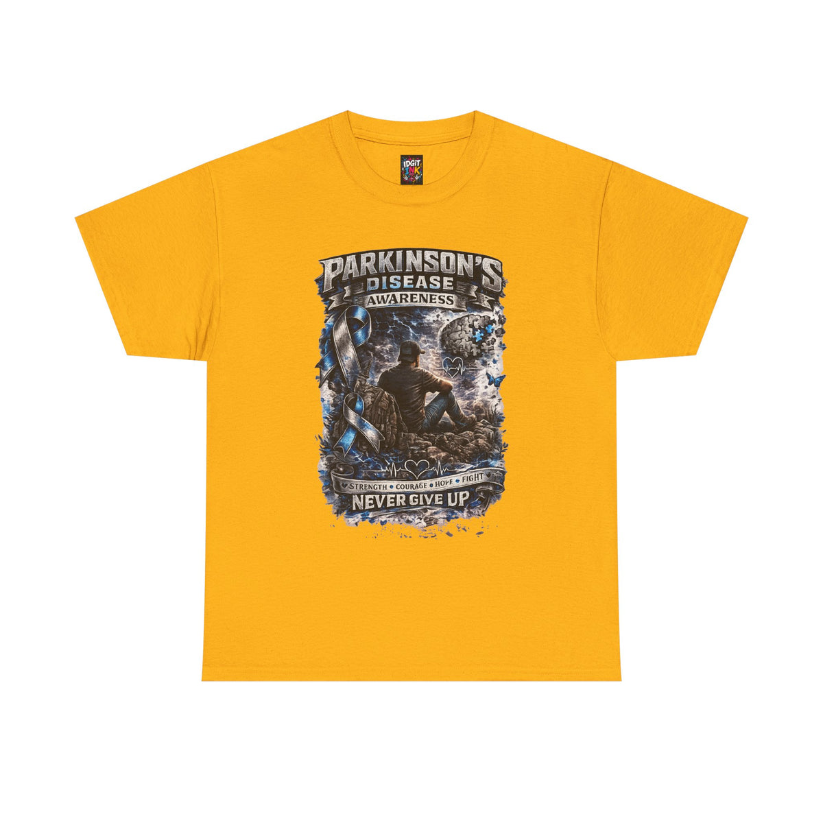 Parkinson’s Disease Awareness Never Give Up Support Tee