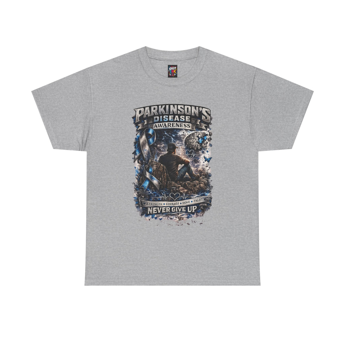 Parkinson’s Disease Awareness Never Give Up Support Tee