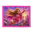 Princess Superhero — Cozy Fleece Blanket