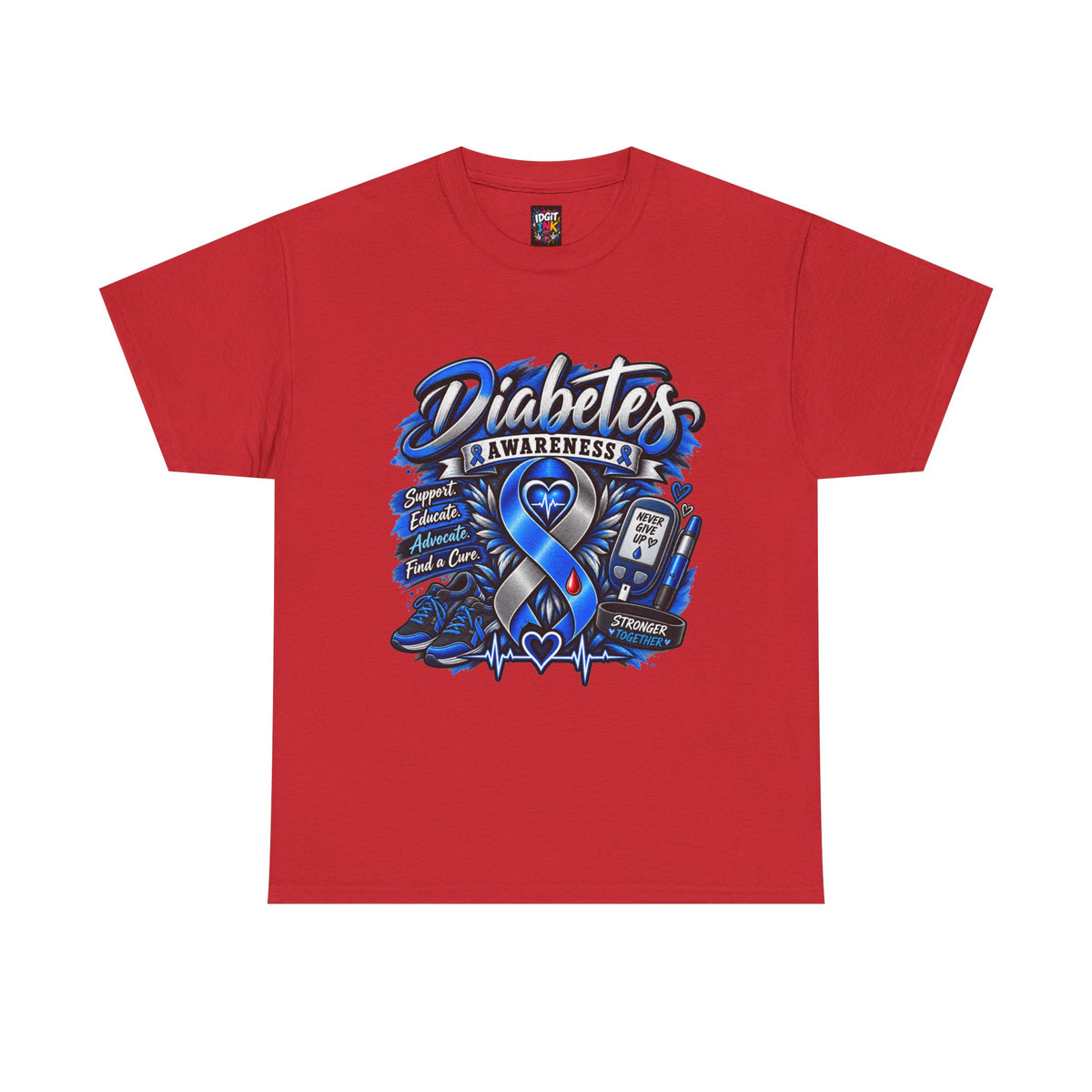 Diabetes Awareness  Blue Ribbon