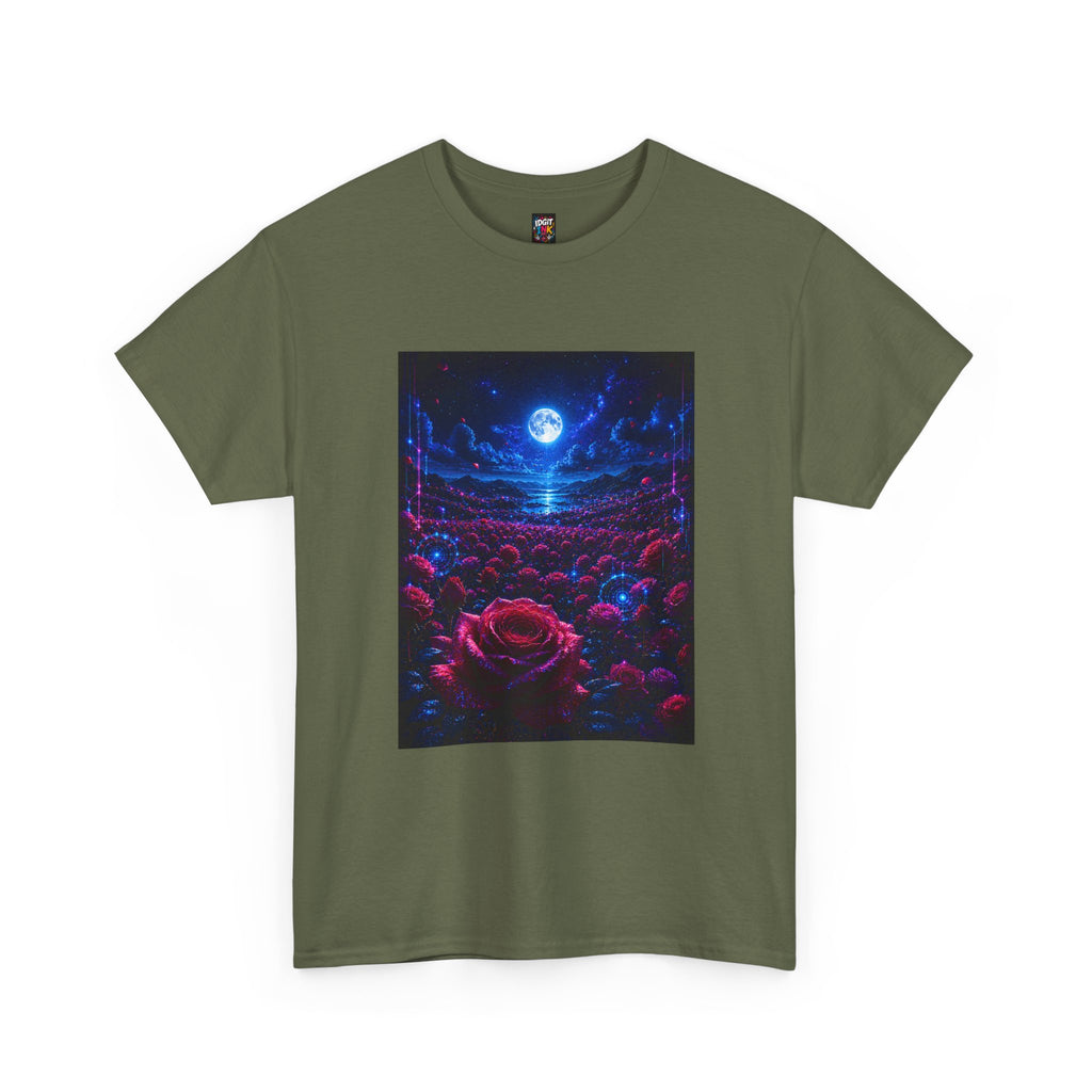 Moonlit Rose Field