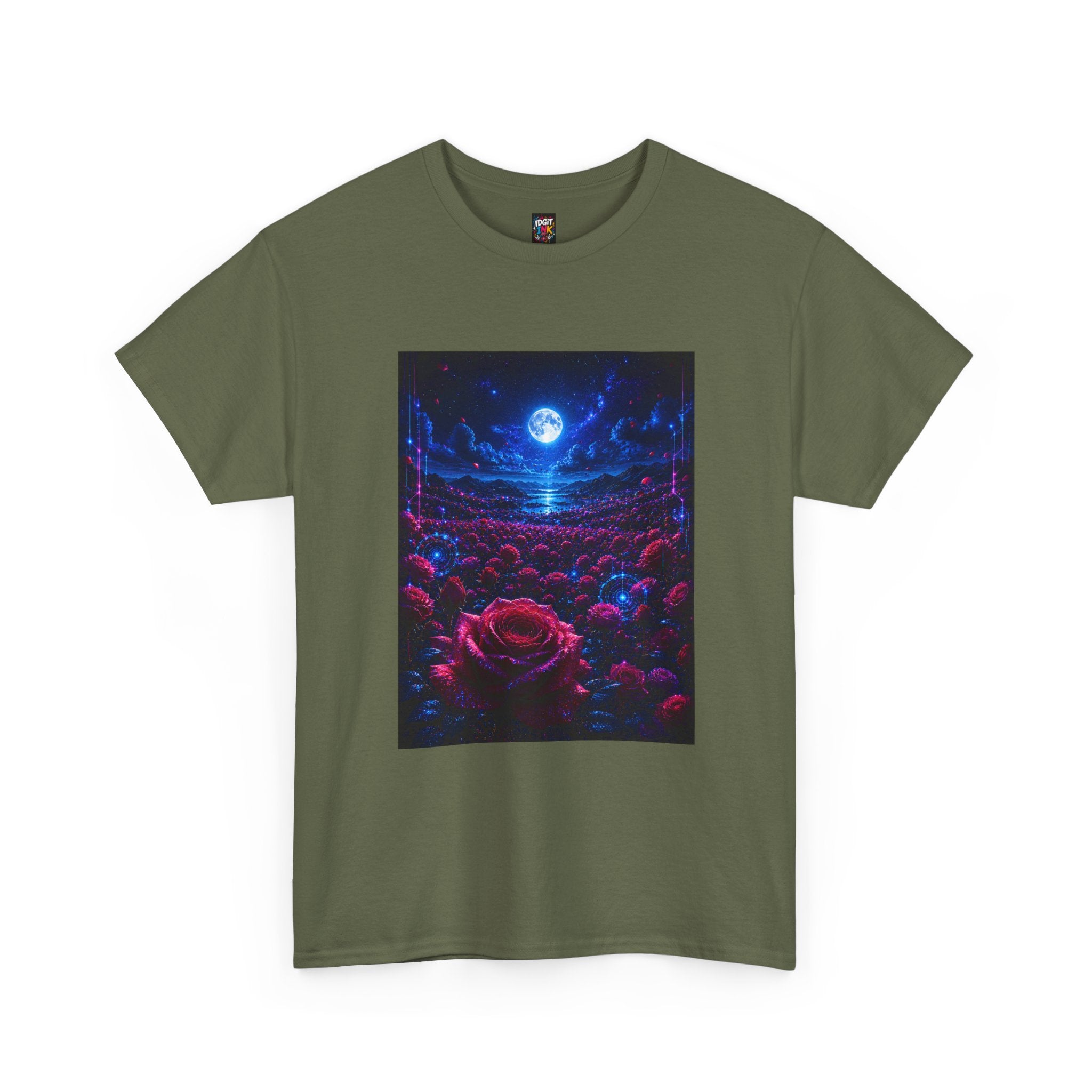 Moonlit Rose Field