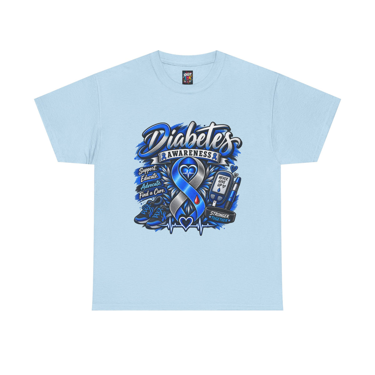 Diabetes Awareness  Blue Ribbon