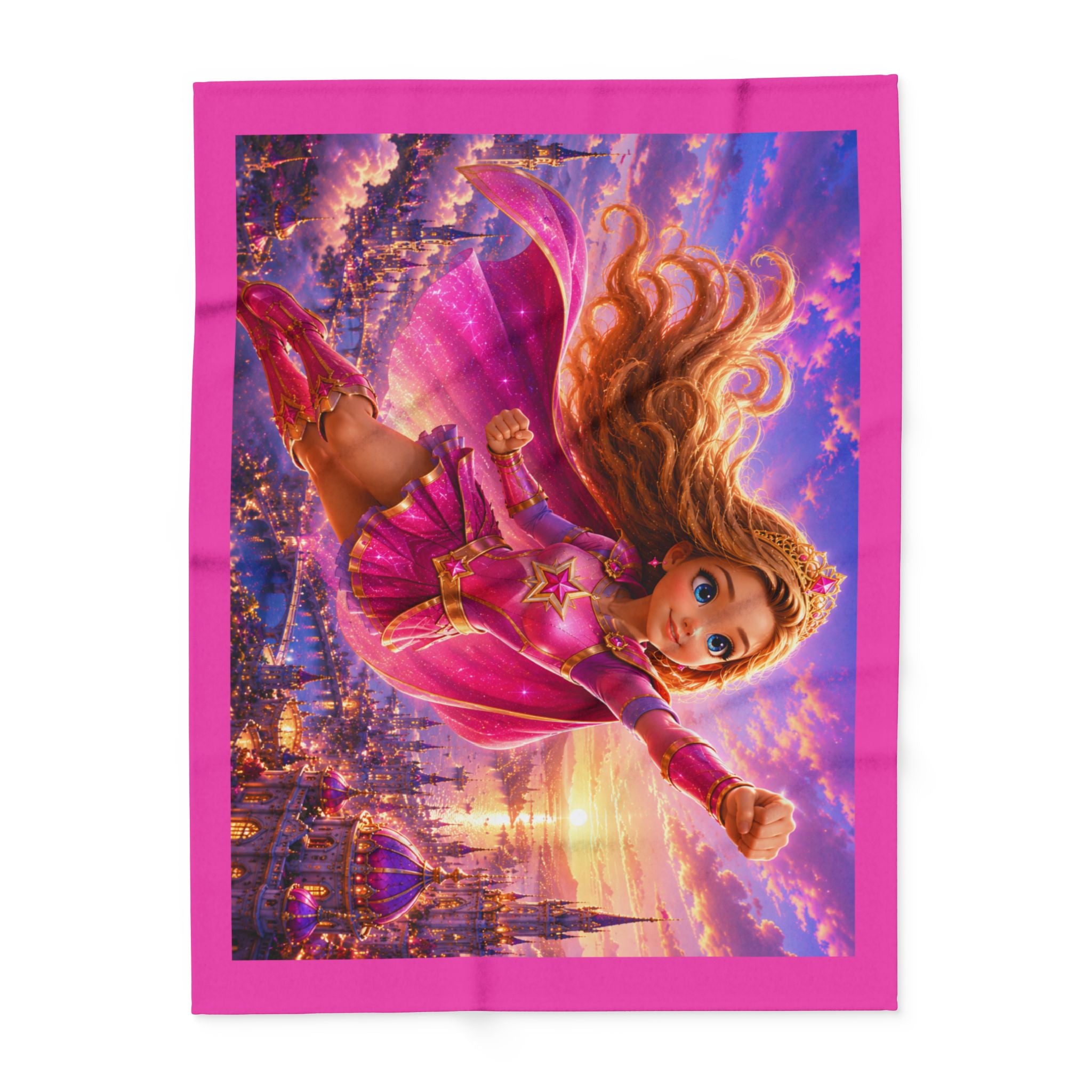 Princess Superhero Fleece Blanket