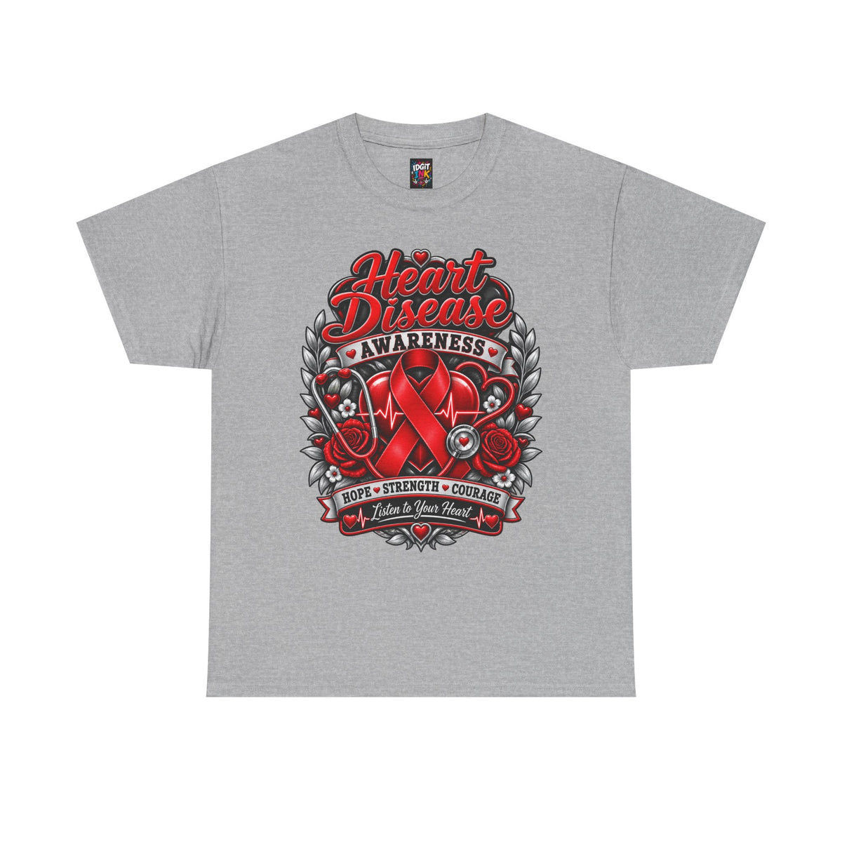 Heart Disease Awareness Hope Strength Courage