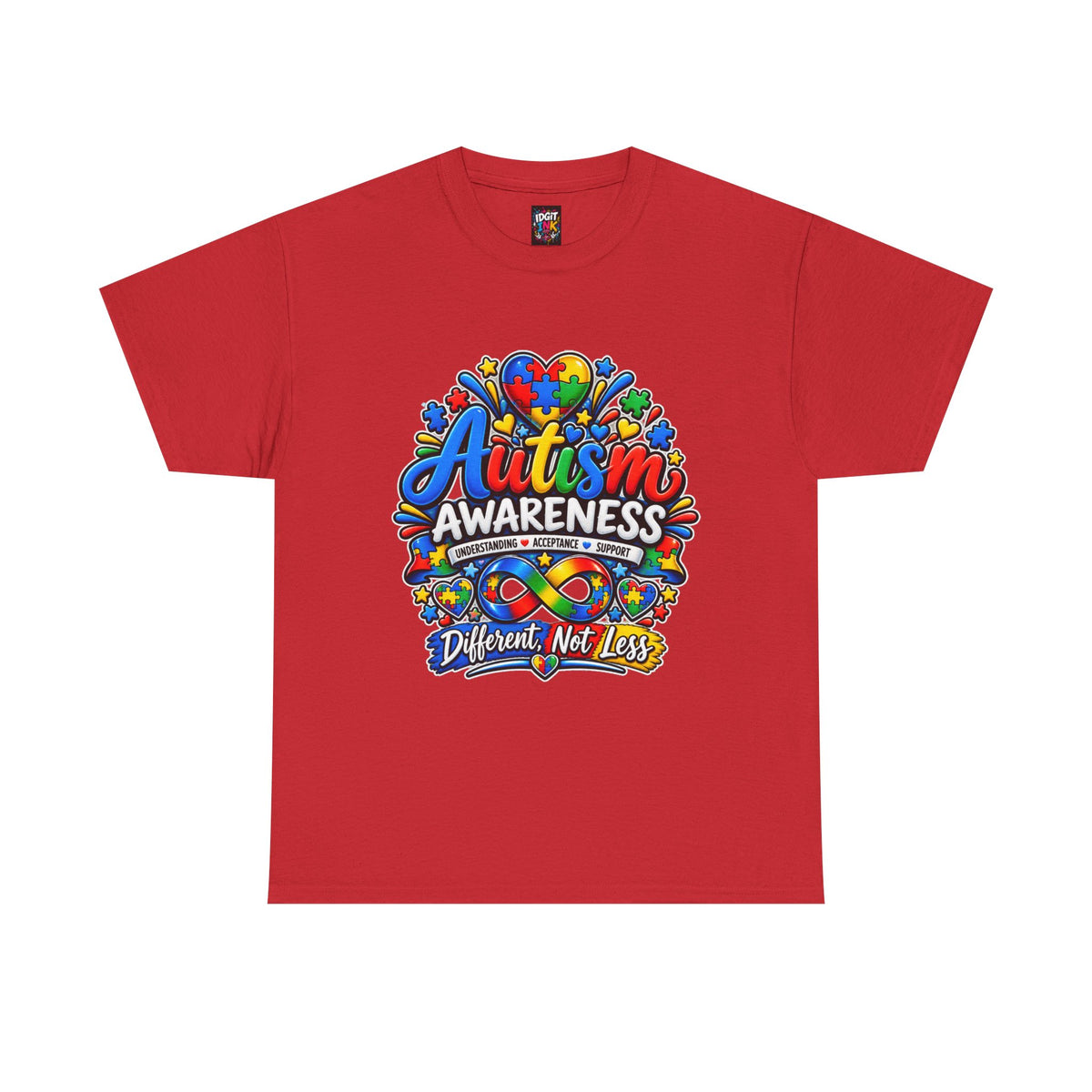 Autism Awareness T-Shirt – “Different, Not Less”