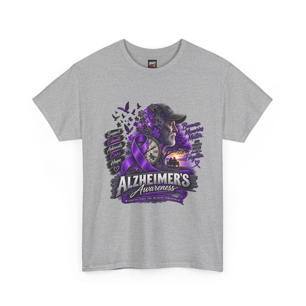 Alzheimer’s Awareness Purple Ribbon T-Shirt