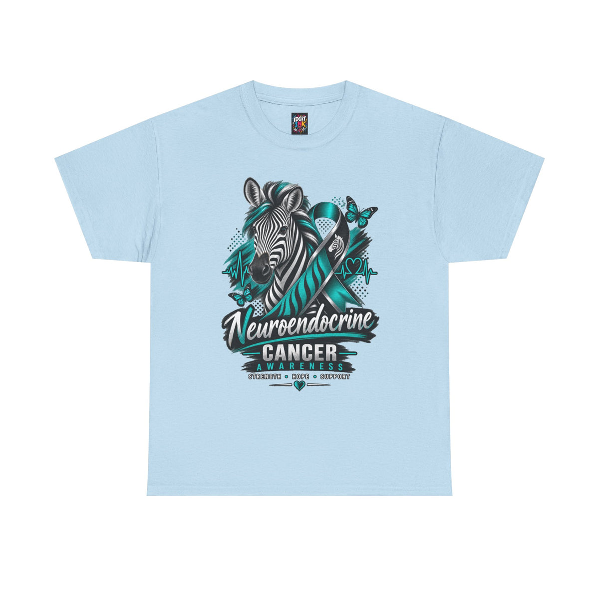 Neuroendocrine Cancer Awareness Zebra Ribbon T-Shirt