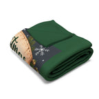 Merry Christmas Goose Carolers Fleece Blanket