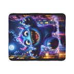 Cute Blue Monster Sherpa Blanket – Cozy Kids Fleece Throw — Sherpa Fleece Blanket product image 6 | Idgit Ink