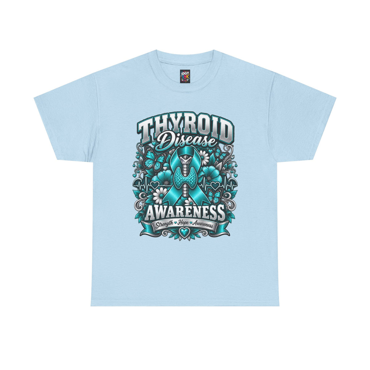 Thyroid Disease  Teal Ribbon Support T-Shirt