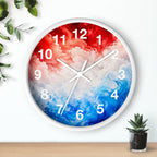 Red and Blue — Decorative Wall Clock