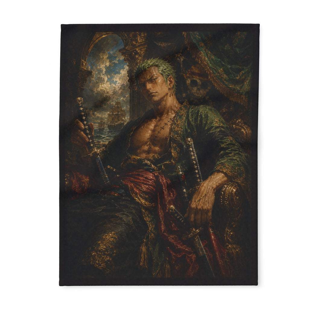 Pirate Captain Art Fleece Blanket