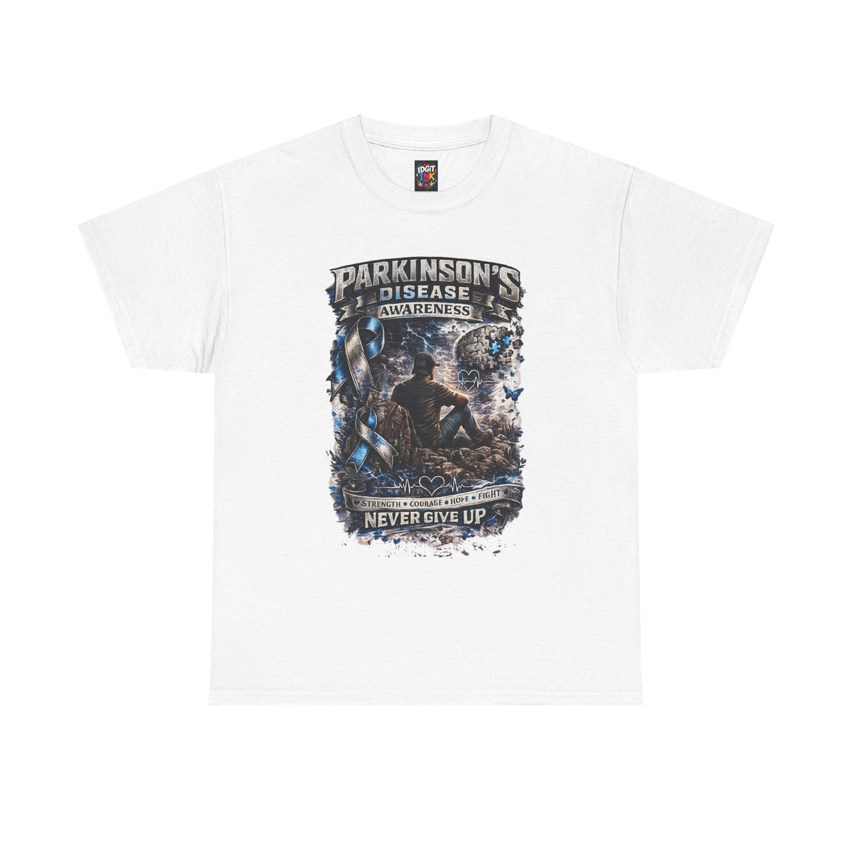 Parkinson’s Disease Awareness Never Give Up Support Tee