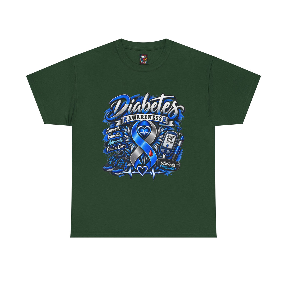 Diabetes Awareness  Blue Ribbon