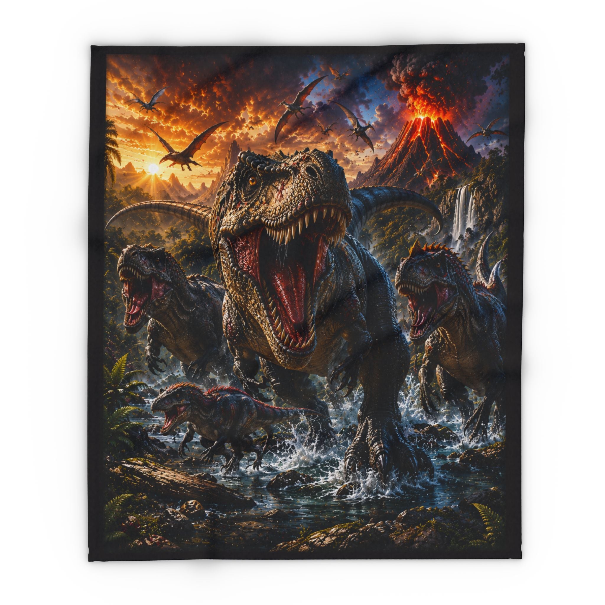 Dinosaur  Fleece Blanket