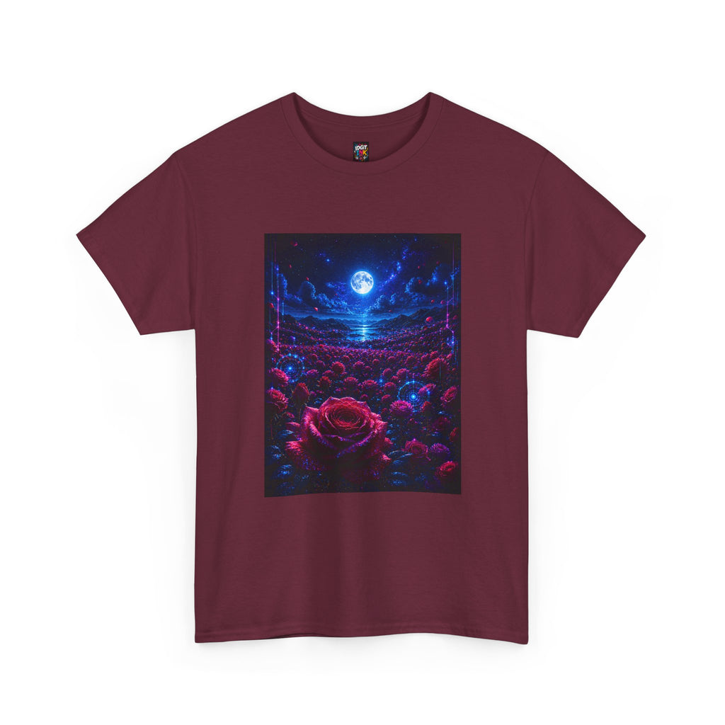 Moonlit Rose Field