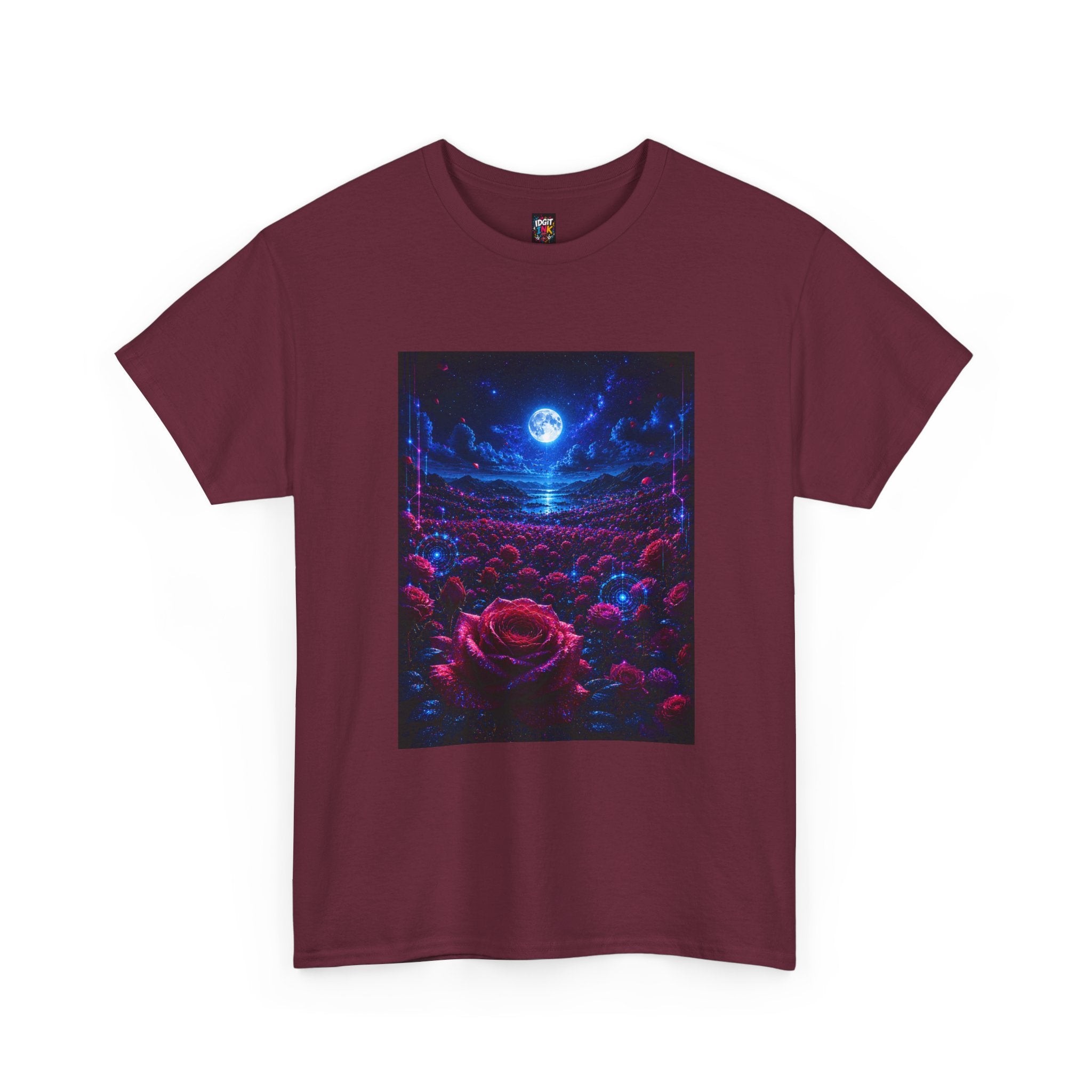 Moonlit Rose Field