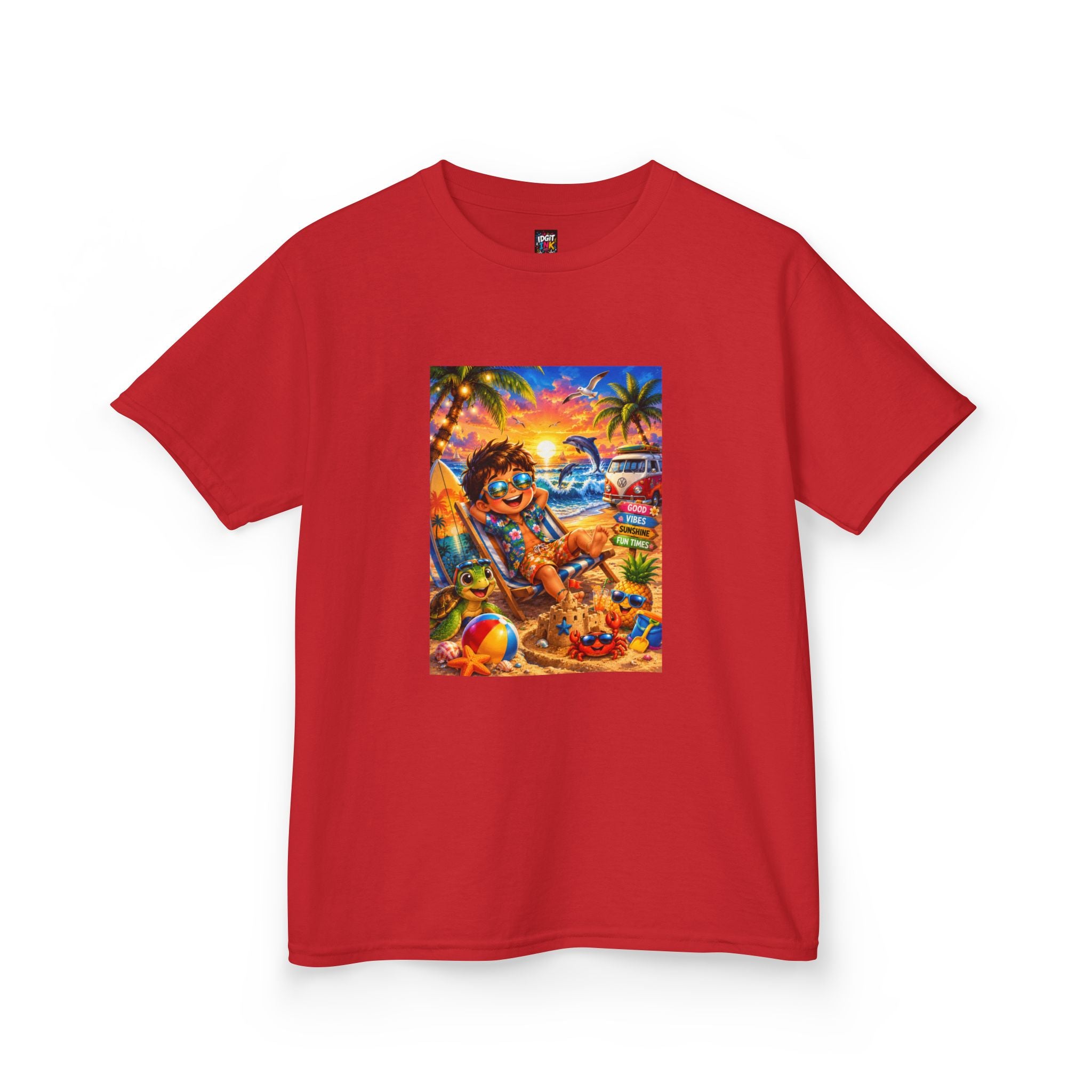 Kids Beach Sunset T-Shirt