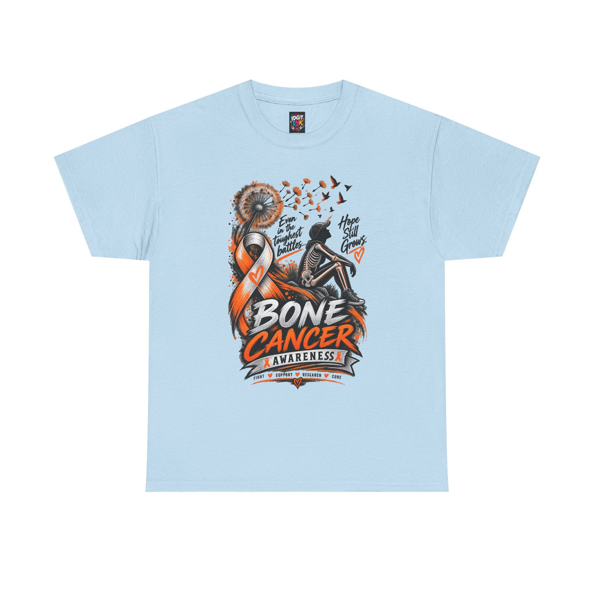Bone Cancer Awareness Ribbon T-Shirt — Support Survivors & Hope