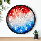 Red and Blue — Decorative Wall Clock