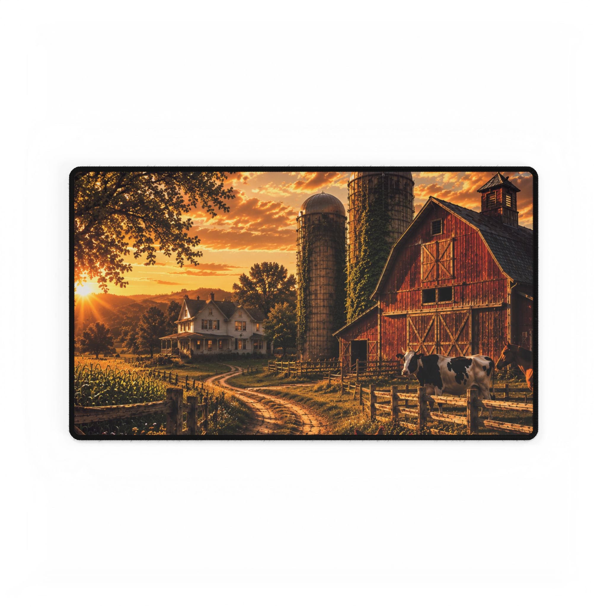 Country Sunrise Desk Mat