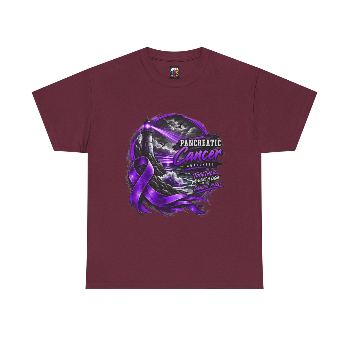 Pancreatic Cancer Awareness Purple Ribbon Support Tee