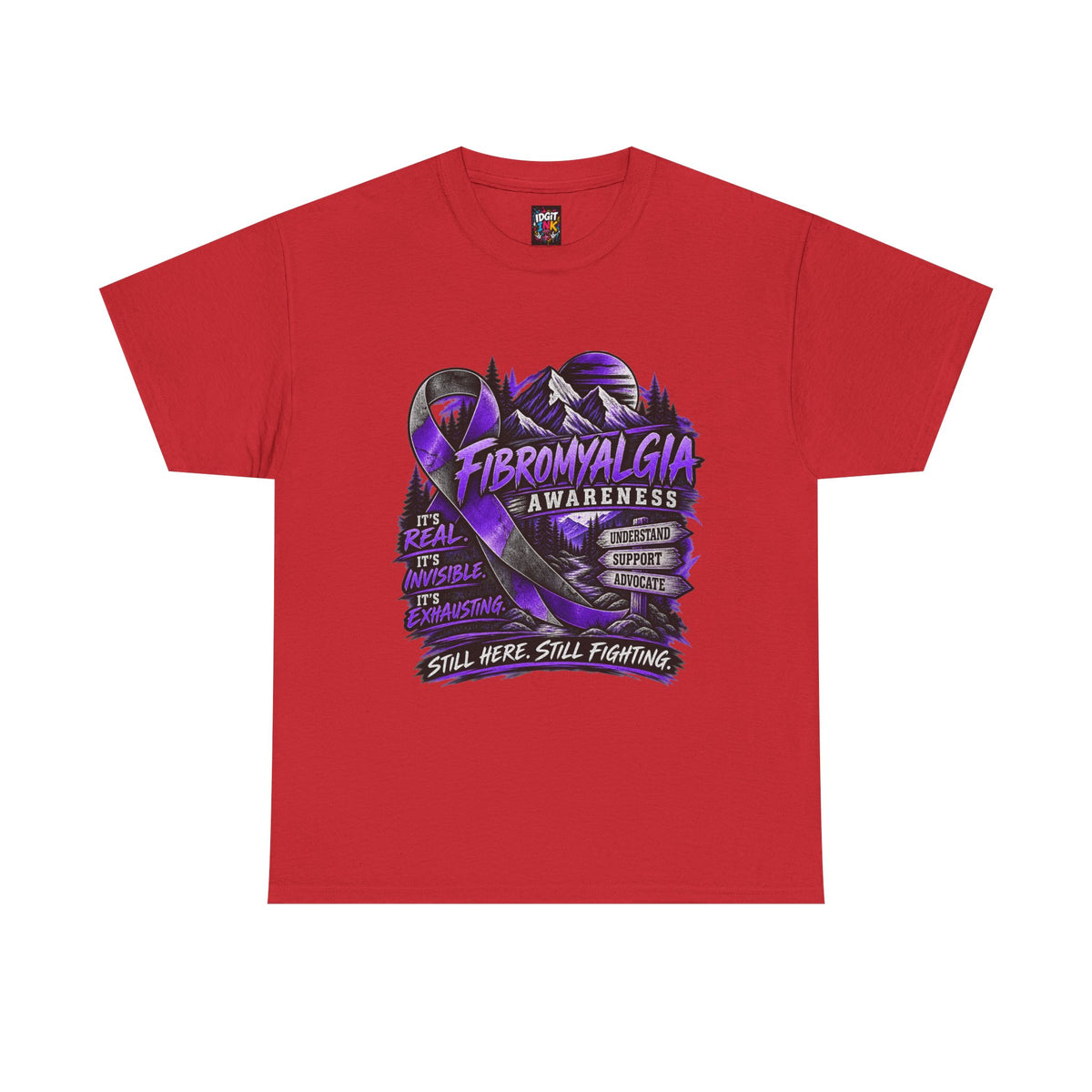 Fibromyalgia Awareness T-Shirt - Still Here Still Fighting