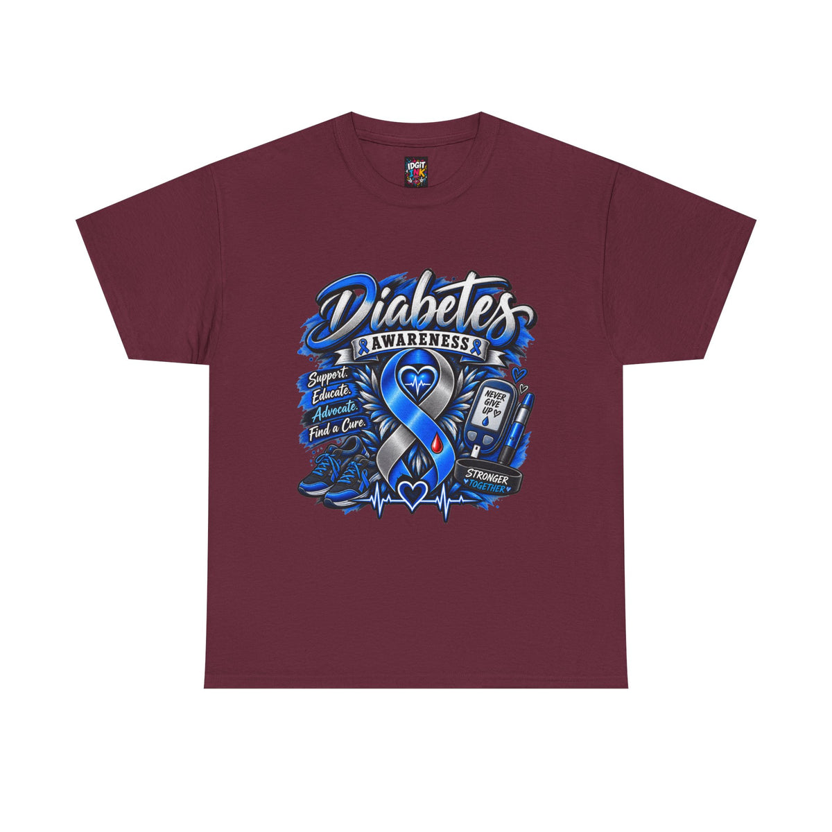 Diabetes Awareness  Blue Ribbon