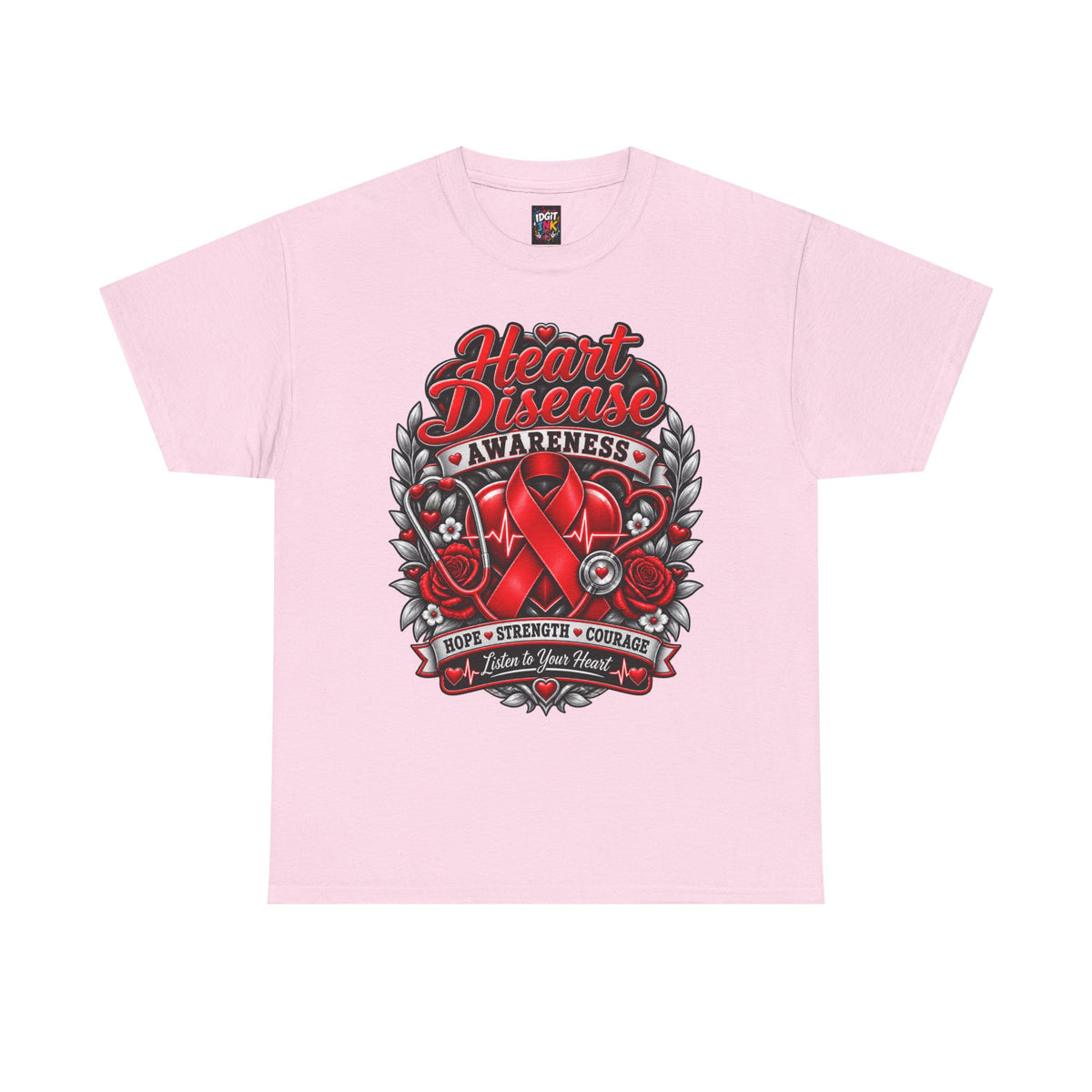 Heart Disease Awareness Hope Strength Courage